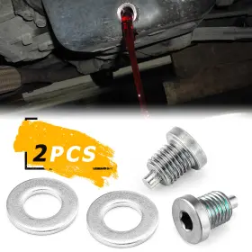 Dy-70311002 Dy 2 Pack Magnetic Oil Drain Plug M10x1.25 For Yamaha Yz250f 2001 2017