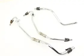45806-07 Harley-davidson Genuine Oem Chrome Oil Pan Hard Lines Set Vent Return Feed