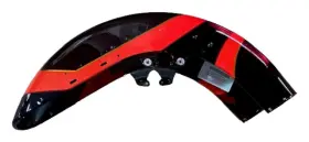 58900138edk Harley-davidson Fender Front Black Garnet/ New Oem