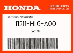 11211-hl6-a00 Honda Genuine Pan Oil -