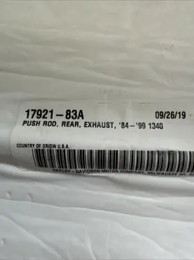 17921-83a Oem Harley Rear Exhaust Push Rod 84-99 1340 Nos