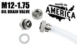 Compact Stainless Steel Quick Oil Drain Valve Plug - M12X1.75 Ford New. Price: $49.99.