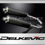 Honda RVT1000R 2000-2001 Delkevic Slip 18" Oval Carbon Exhaust Muffler Kit New. Price: $540.99.