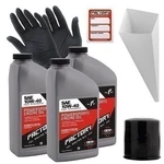 Factory Racing Parts Sae 10W-40 3QT Oil Change Kit Fits Kawasaki Ninja 650R New. Price: $39.99.