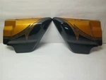 Harley-davidson 2015 Cvo Ultra Limited Side Covers Gold Rush Carbon Dust Used. Price: $199.00.