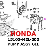 " Honda Genuine 2004-2023 CB1000R Pump Assy Oil 15100-MEL-000 New. Price: $182.00.